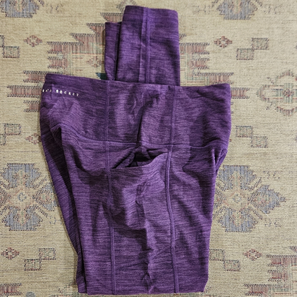 Victoria's Secret Burgundy Heather Leggings